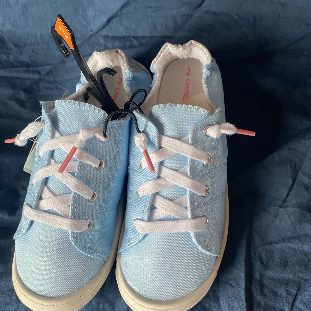 Brand New 
Kids George Blue Canvas Sneakers